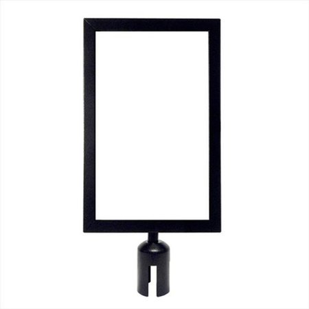 VIC CROWD CONTROL INC VIP Crowd Control 1715 11 x 17 in. Arena Sign Mount with Portrait Sign Frame - Black Finish 1715